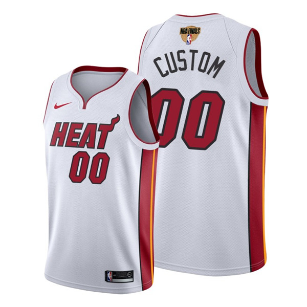 Miami Heat White Customized 2020 Finals Bound Association Edition Stitched Jersey